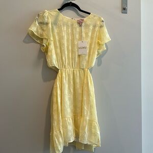 Show Me Your MuMu Size Large Yellow Floral Dress! NWT 💛
